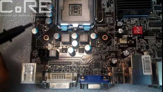 Ремонт системы питания процессора на материнской плате.