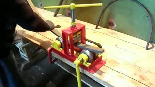 Трубогиб профильно трубы квадратного сечения