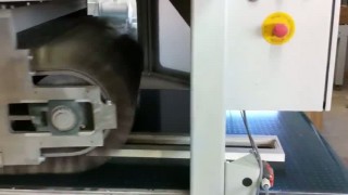 Шлифование рамочного фасада 24 мм на станке Roba tech