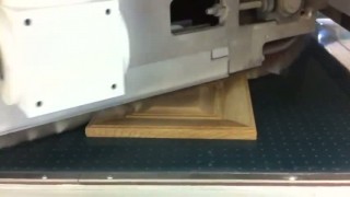 Шлифование рамочного фасада из массива на станке Roba Tech