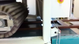 Шлифование двери массив рамка на Roba Tech, грунт