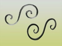 Изготовление волют раскованных и нераскованных  на станке