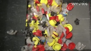 Промышленный шредер WEIMA WLK 4. Измельчение медицинских отходов.