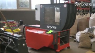 Промышленный шредер WEIMA WLK 4. Измельчение пластика.