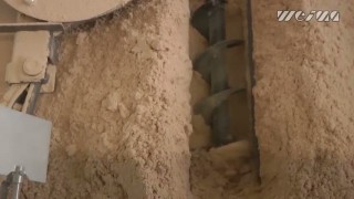 Брикетировочный пресс WEIMA. Прессование древесной пыли.