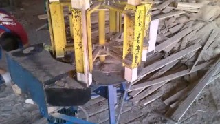 ТА-02 Карусельный Торцовочный Автомат (Бобышкорез ТА-02) в работе