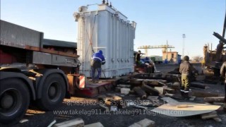 ТАКЕЛАЖНЫЕ РАБОТЫ - Такелаж трансформатора (75т) на Бузулукскую РЭС (ОАО