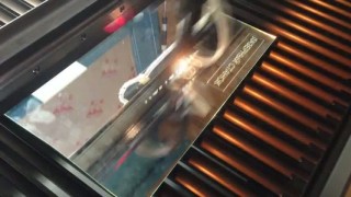 87 лазерный станок Rabbit 6090 SC наладка у клиента