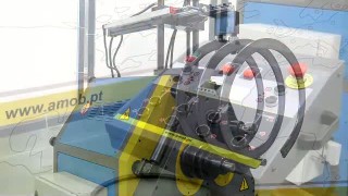 Профилегибочный станок MAH 60/3 AC с ЧПУ для гибки полосы в спираль