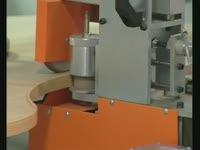 Автоматический кромкооблицовочный станок для криволинейных панелей GALILEO