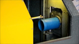 Нарезка резьбы обсадная пластиковая труба ПНД ПВД Станок РНПТ-180 - DASH