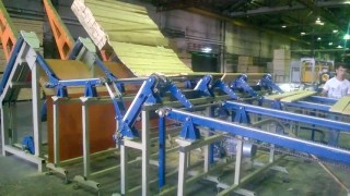 Линия автоматической подачи в четырехсторонний станок