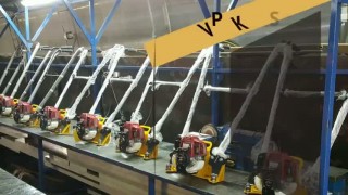 Плавающие виброрейки по бетону VPK SKAT в работе