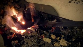 Изготовление ножа из гаечного ключа