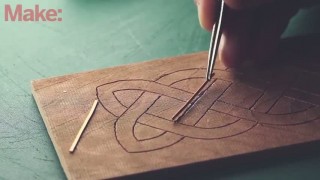 Как инкрустировать деревянные детали медной проволокой
