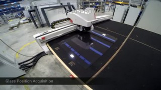 Цикл раскроя стекла на столе Genius CT-A