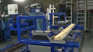 Торцовочный станок проходного типа Стилет ТСП-2 (мультиторцовка) в работе 2