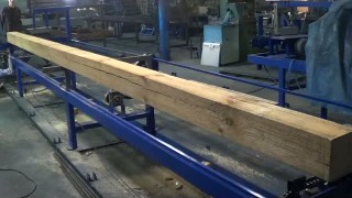 Торцовочный станок проходного типа Стилет ТСП-2 (мультиторцовка) в работе 3