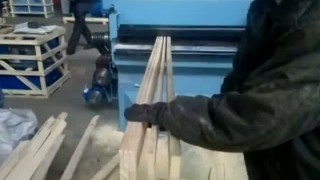 МКС-1000 45 кВт. Пилим короткомерный брус 120 мм.