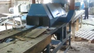 Переработка горбыля на горбыльной линии ЛПГ-150