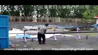 Линия окраски готовой опоры