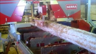 Новый цепной кантователь-сбрасыватель на станках SERRA. Быстро и удобно!