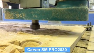 Фрезерный станок с ЧПУ. Резка фанеры 18 мм.