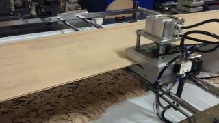 Автоматическая линия для производства сумок из спанбонда.