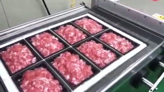 Вакуум упаковочная машина скин упаковки - двухкамерный станок, оборудование DARTRESH упаковки мяса, рыбы