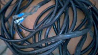 Кабель медный силовой гибкий КГ 3-16кв + 1-10кв Длина 2 шт по 12м Новый