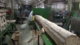 Брусующий (брусовальный) двухвальный восмипильный высота пропила 440 мм станок СБ2в-440