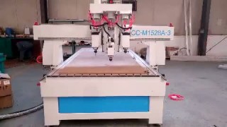 фрезерные станки с чпу с тремя шпинделем 1528А-3