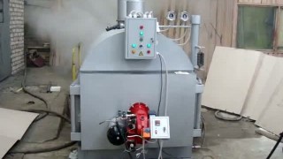 Паровой котел на 500 кг пара/час с горелкой AL-35V на отработанном масле