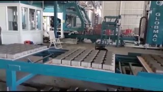 Globmac KB 36 - работа линии вибропрессования