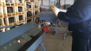 Изготовление фасадной кассеты открытого типа на листогибе Decker S-2150