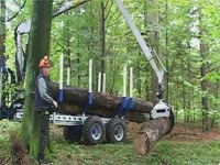 Тележка с погрузчиком для перевозки леса Binderberger