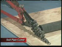 Цепной труборез для чугунных и керамических труб Reed серия SC