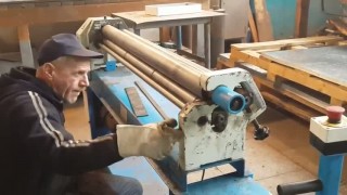 Вальцы и зиговочная машина Metal Master в работе.