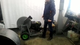 СОВА Щ350 с бензиновым мотором 13 л с  на колёсной базе