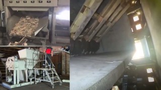 Универсальный двухроторный шредер для ТБО