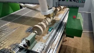 Фрезерный станок ЧПУ. Поворотное устройство.