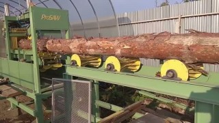 Работы по запуску брусовального станка ProSaw