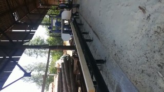 Ленточная пилорамма saver лпг-82 с лазерной рулеткой