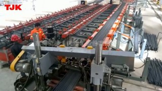 Линия мерной резки арматуры с высадкой головки и нарезкой резьбы на прутах BJX50+BLX50