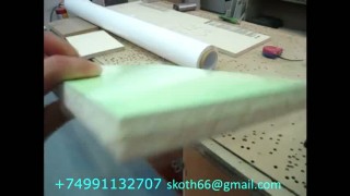 Пленка ПВХ приклеенная на двухстороннюю клейкую ленту