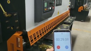 Гидравлическая гильотина SB-K 4-2500 видео 20 резов в минуту