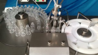 МИНИ ЛИНИЯ РОЗЛИВА ФАРМАЦЕВТИЧЕСКИХ ПРЕПАРАТОВ, ЖИДКОСТИ - МОНОБЛОК, ОБОРУДОВАНИЕ, СТАНОК, АВТОМАТ РОЗЛИВА ВО ФЛАКОН