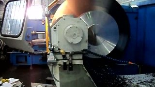 Специальный токарный станок мод. РТ117Ф3 РМЦ 5000мм. ЧПУ НЦ210 привода ОМРОН (тестовая проточка деталей)