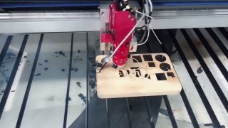 280W laser cutting 23mm plywood