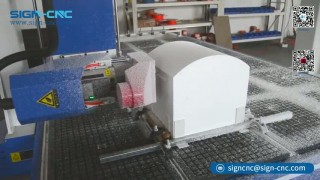 4-х осевой фрезерно-гравировальный станок с ЧПУ с автоматической сменой инструментов SIGN-2030ATC-4A